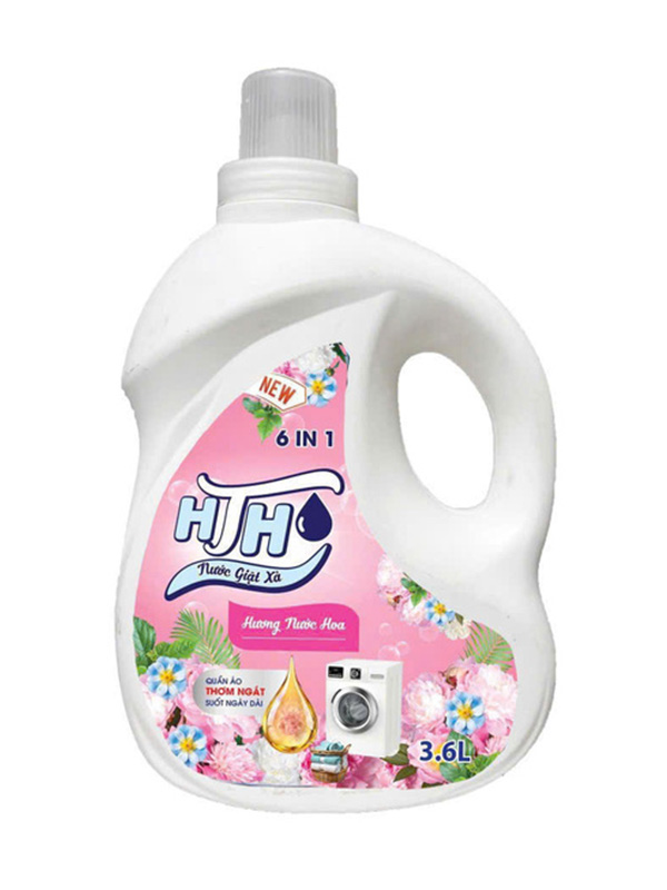Nước giặt xả HTH 6 in 1 3.6 lít hương nước hoa