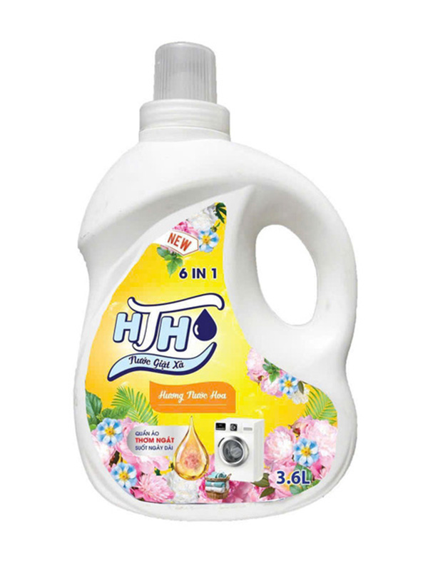 Nước giặt xả HTH 6 in 1 3.6 lít hương nước hoa