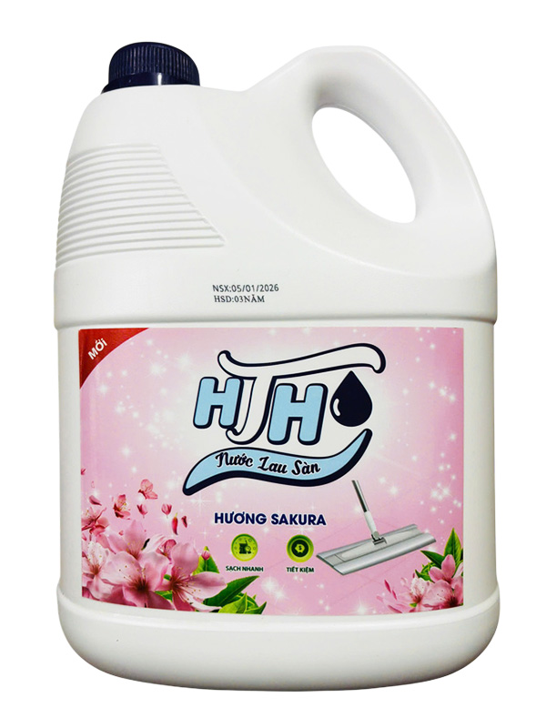 Nước lau sàn HTH hương sakura can vừa